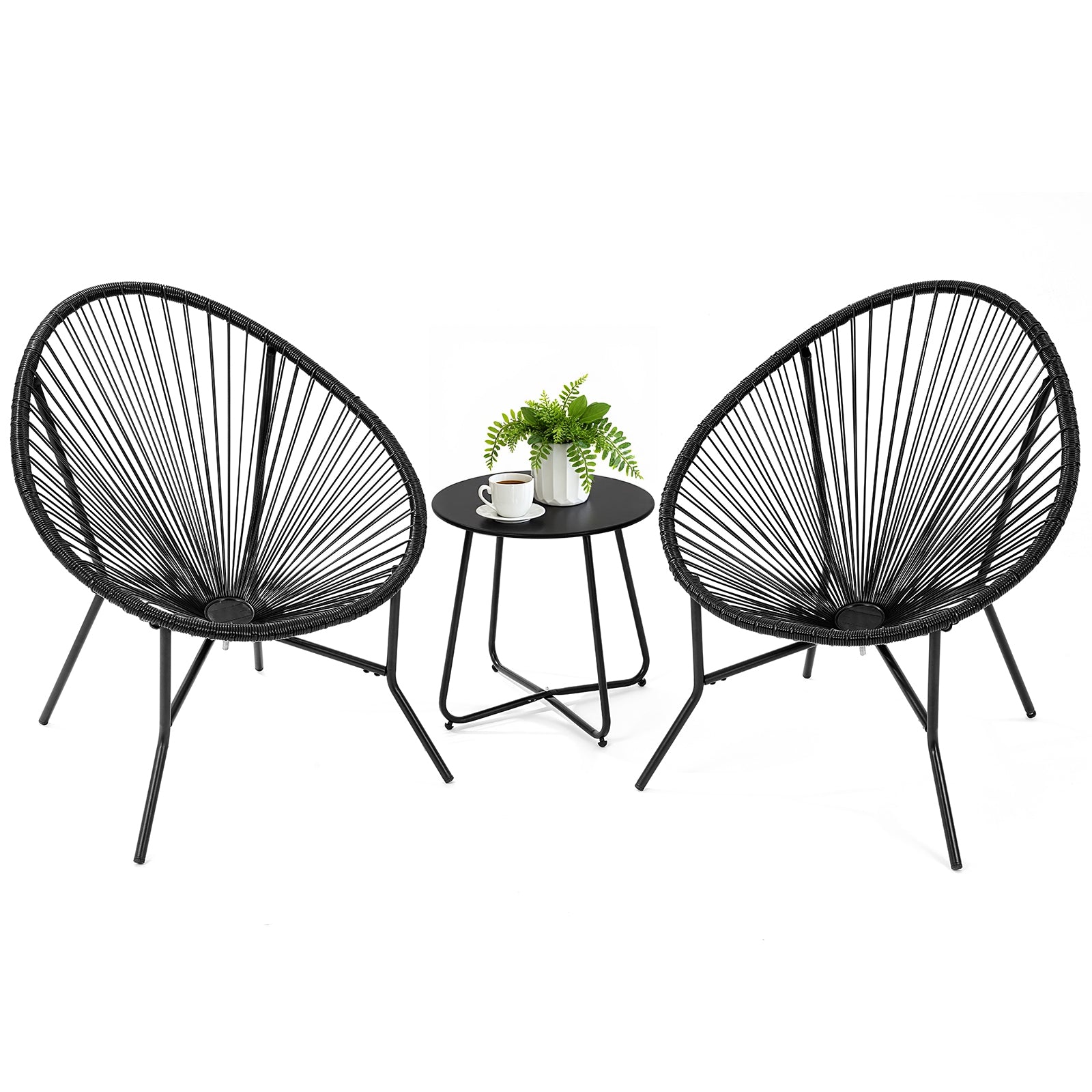 3 Piece Patio Acapulco Furniture Bistro Set