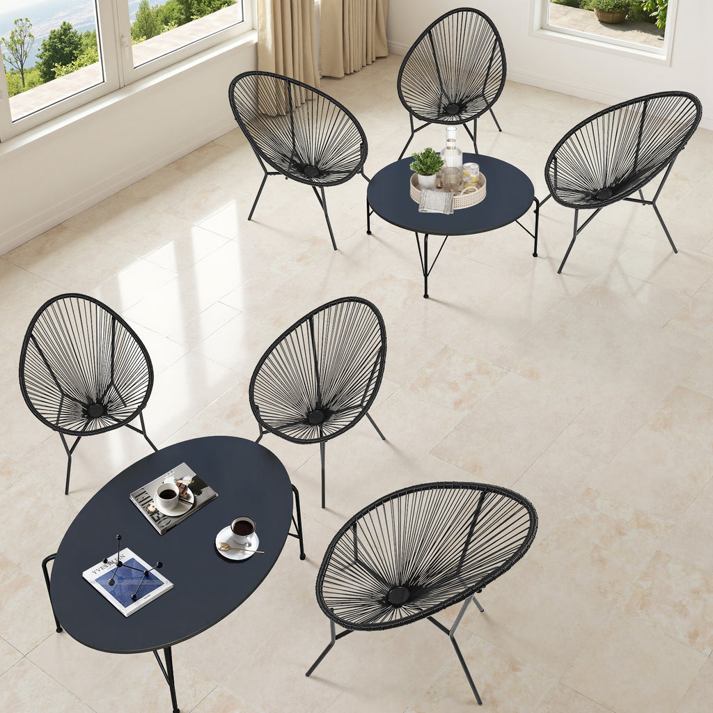 Acapulco Chair Set of 6, Outdoor Seating Patio Chairs