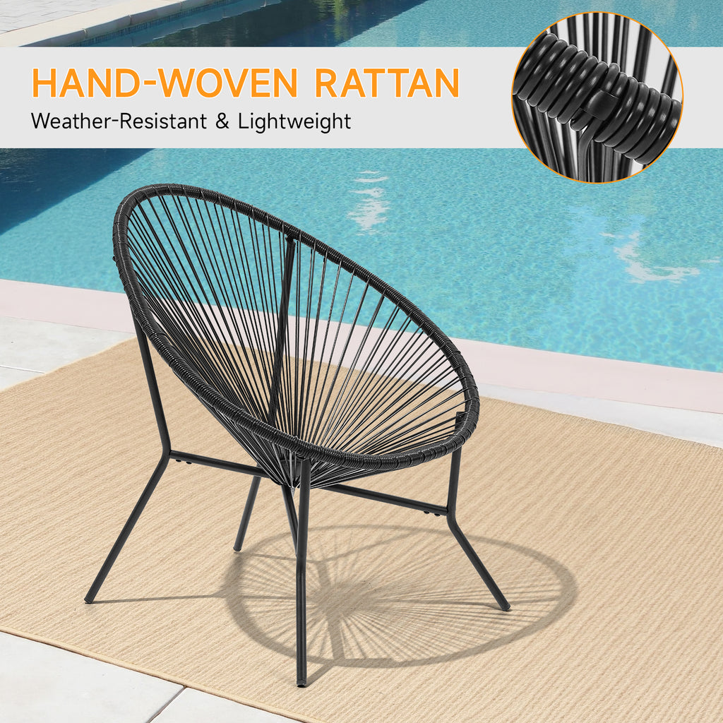 3 Piece Patio Acapulco Furniture Bistro Set