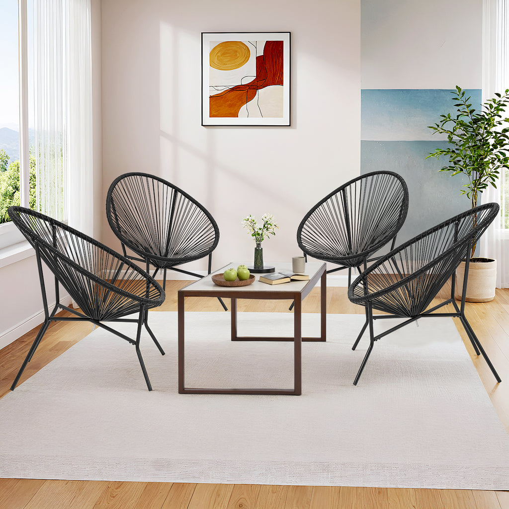 Acapulco Chair Set of 4, Outdoor Seating Patio Chairs