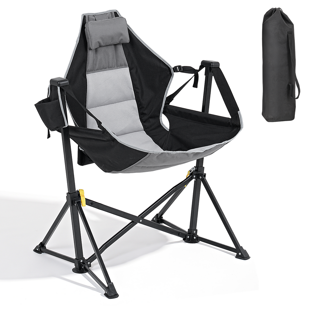 Hammock Camping Chair with Adjustable Backrest and Carry Bag
